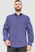 Рубашка мужская с принтом, цвет фиолетовый, 214R7362