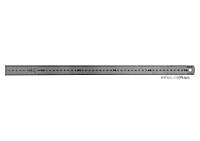 Лінійка з нержавіючої сталі YATO : L= 500 x 30 мм, двостороння шкала, таблиці перетворення [20/120] Hutko