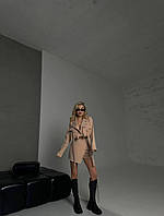 Жіночий костюм спідниця та піджак колір беж р.42/44 454741
