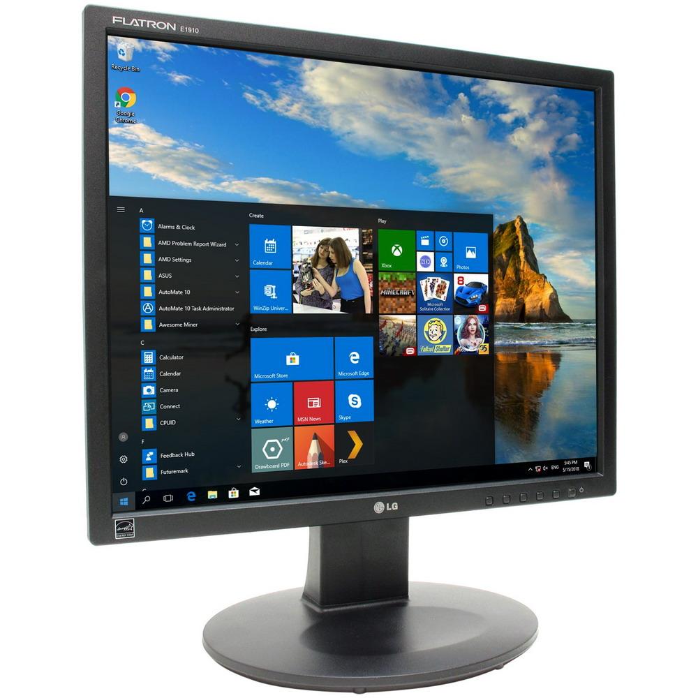Монітор 19" 1280*1024 LG E1910S LED VGA чорний бв A- Гар.12міс! #