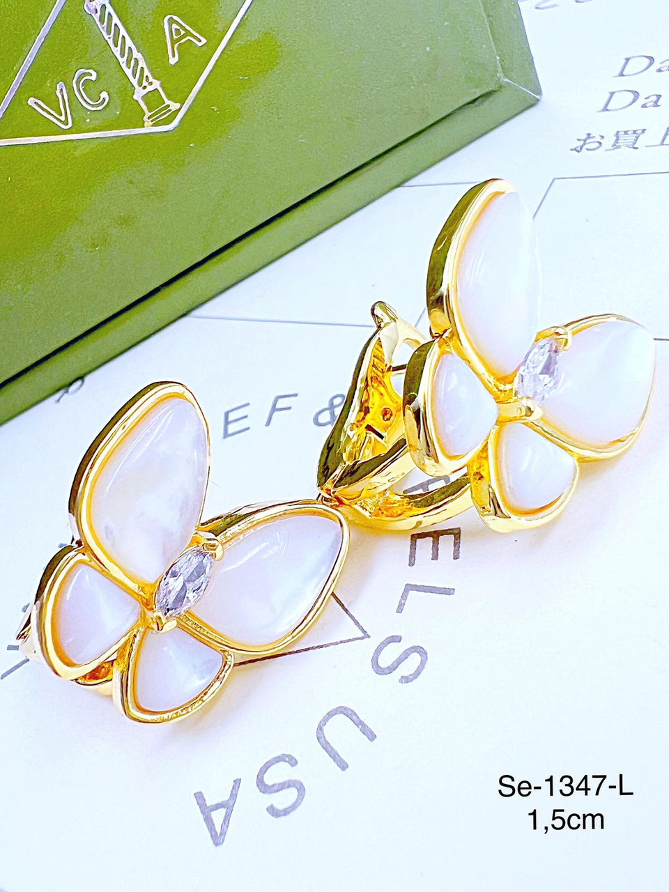 Сережки Stainless Steel преміум (14-K)