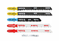 Полотно для електролобзика YATO "MIX" : L=75-100 мм. Набір 5 Од. [25/250] Hutko Хватай Это