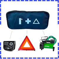Набор для техпомощи в багажник легкового авто с компрессором 4В1 (Auto Leand)