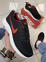 Кросівки Nike Air Max (сетка) Black/Red высокое качество Размер 39 (На бирке 40 (25 см))
