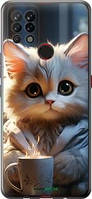 Чехол на Tecno Pova LD7 White cat "5646u-2433-18101"