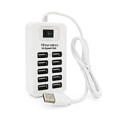 DR Хаб USB 2.0 10 портов, 480Mbts High Speed, Passive, Blister