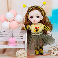 Кукла BJD 16 см шарнирная с одеждой Пчела.