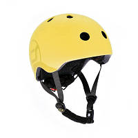 Шлем Scoot&Ride LED 51-55 см S/M Lemon (SR-190605-LEMON) - Вища Якість та Гарантія!