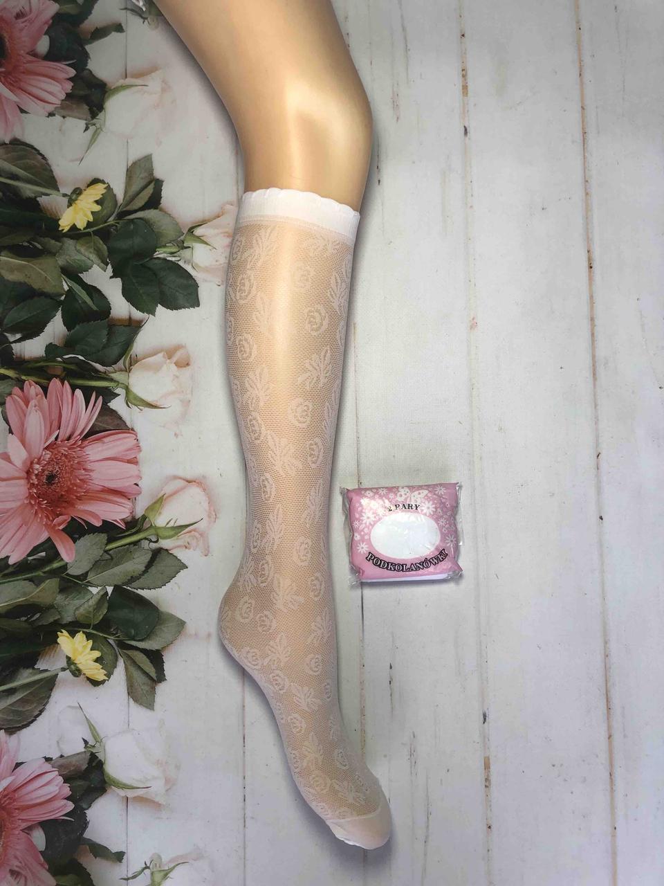 Гольфи капронові з візерунком для дівчаток; Гурт, фото 1