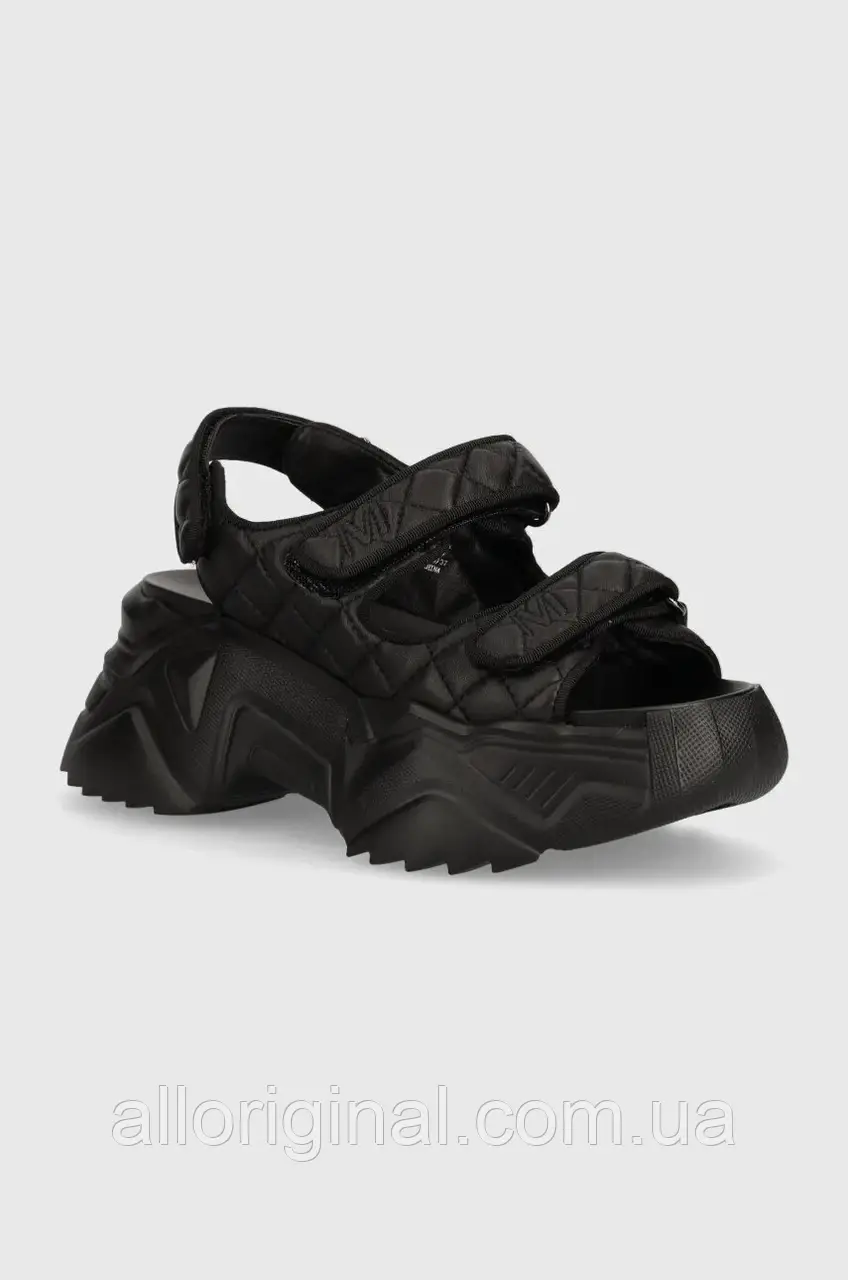 AllOriginal com ua Шкіряні сандалі Miss Sixty 6L2QJ8500000 QJ8500 SHOES жіночі колір чорний на платформі, фото 1