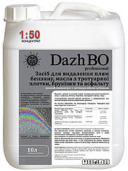 Засіб для видалення плям мазуту нафти масла з бруківки асфальту 1:50  ДажБО Професійне 10 л