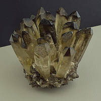 Друза Раухтопаз природний мінерал, розмір 75x85мм.
