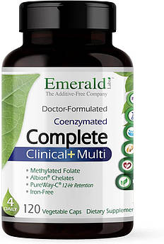 Біодоступні щоденні вітаміни преміумкласу Emerald Labs Complete Clinical Multi 120 капсул