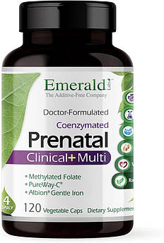Біодоступні показні мультивітаміни преміумкласу Emerald Labs Prenatal 4-Daily Multi 120 капсул