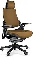 Крісло Unique Wau Fotel Biurowy Czarny/Tkanina Khaki W-609-B-Bl408 (W609BBL408)