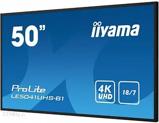 Проекційний екран (інтерактивна дошка) Iiyama Wielkoformatowy 50 Cali Le5041Uhs B1 Va 4K 18/7 Lan Usb Hdmi