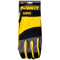 Защитные перчатки DeWALT разм. L/9, с накладками на ладони и пальцах (DPG215L) - Вища Якість та Гарантія!