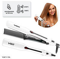 Стайлер VGR V-556 білий |Прасочка для волосся, укладання та завивки волосся | Щипці плойка з керамічним покриттям