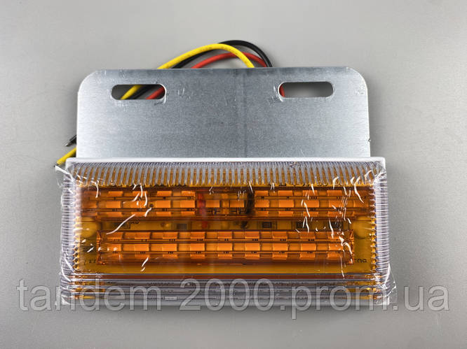 Фонарь габаритный светодиодный LED задний боковой 24V оранжевый свет ...