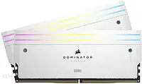 Пам'ять Corsair DDR5 Dominator Titanium Rgb 48Gb (2X24 Gb) White 7000 Mt/S CL36 Intel XMP(CMP48GX5M2B7000C36W)