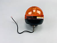Маячок LED проблесковый для спецтехники 12В/24В 40 LED диодов крепление на болт-резьба, сигнальная лампа