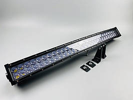 Прямокутна світлодіодна панель Фара LED BAR 180W (напівколо) 3D лінза 9-32В IP67 led chip 3030 60 led ламп