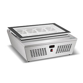 Вітрина для морозива 67 л GoodFood RTD67F пряме скло