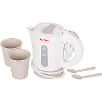 Tefal Электрочайник Travel-o-city 0.5л, Strix, пластик, в комплекте 2 стакана + 2 ложки, бело-бежевый Hutko