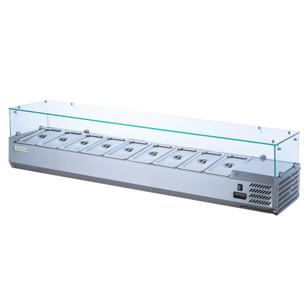 Холодильна вітрина для топінгу GoodFood GF-VRX2000/330-H6C 10хGN1/4 ємностей