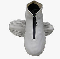 Дождевик чехол с молнией для обуви 11663 M 33-38 р светло-серый