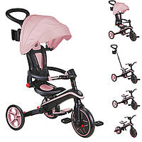 Складной детский велосипед 4 в 1 Globber Explorer Trike Foldable Deep Pastel Pink