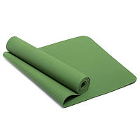Мат гимнастичный для йоги Jaguar зеленый