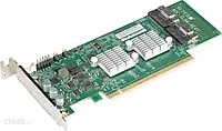 Контролер SuperMicro PCIe 4.0 x16 - 2x Slim-SAS (AOC-SLG4-4E4T-O)