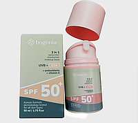 Сонцезахисний крем для обличчя 3в1 Bogenia Sunscreeen Face Cream SPF 50+