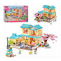 Конструктор для дівчаток SLUBAN M38-B1017 "Японський Дім мрії сакура" 1021 деталей
