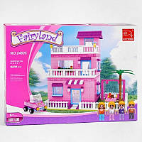 Конструктор AUSINI Fairyland трехэтажный дом 509 деталей Розовый (24805)