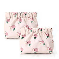 Мягкая косметичка женская Fabric peach, комплект 2 шт