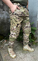 Военные штаны на резинке джогери мультикам саржа бюки с лямками под ремень