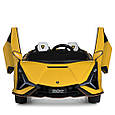 Дитячий двомісний електромобіль Lamborghini Sian (жовтий колір), фото 2