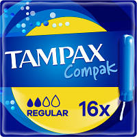 Тампоны Tampax Compak Regular с аппликатором 16 шт. (4015400219538) - Вища Якість та Гарантія!