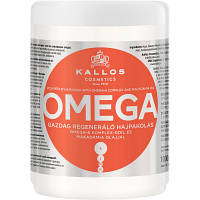 Маска для волос Kallos Cosmetics Omega Восстанавливающая с комплексом Омега-6 и маслом макадамии 1000 мл