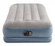 Надувний матрац ліжко 191x99х30 см Intex 64116 з підголівником, електронасосом, навантаження 126 кг, одномісна, фото 2