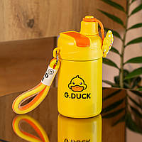 Термос дитячий з поильником з трубочкою G.Duck Cup Spray 460мл жовтий