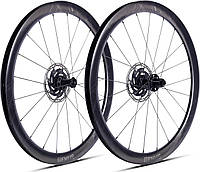 Колесо пер. + задн. 28" ERE GENUS II CL45 CARBON, Road, 100x12/142x12, CL, HG11, tubeless, черный сатин