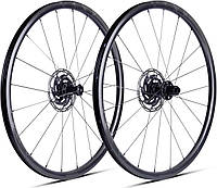 Колесо пер. + задн. 28" ERE GENUS II SL30 CARBON, Road, 100x12/142x12, CL, HG11, tubeless, черный сатин