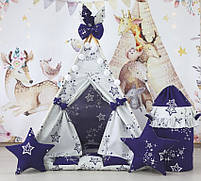 Вігвам та аксесуари великий ігровий намет для дітей курінь Зоряне сяйво БОН БОН, Кошик, комплект, фото 6