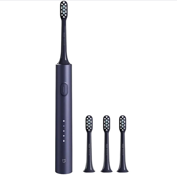 Електрична зубна щітка Xiaomi Electric Toothbrush T302 з захистом IPX8, 4 робочі режими + 4 насадки l Темно-синій