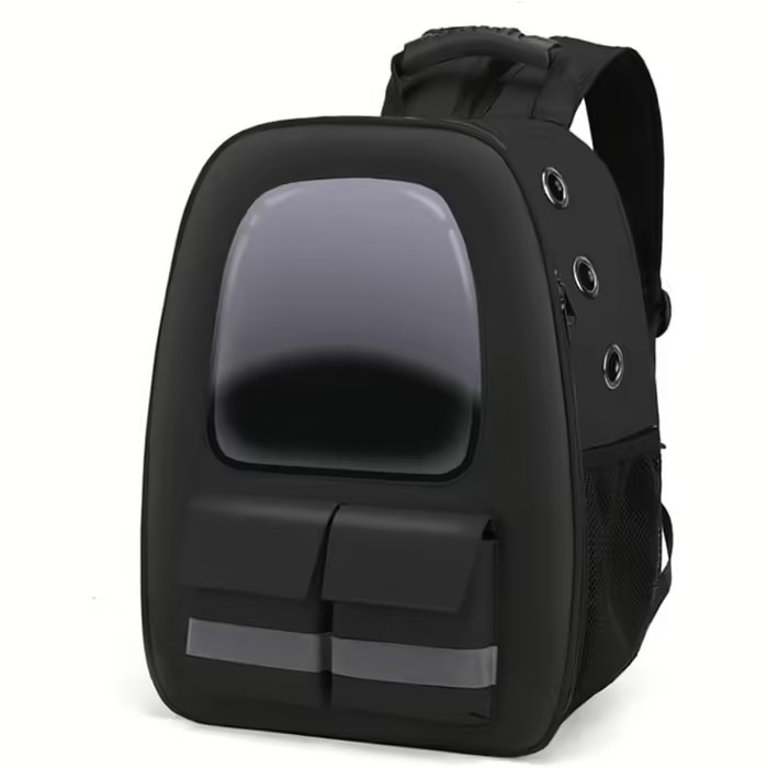 Рюкзак для перенесення домашніх тварин CosmoPet CP-36 з ілюмінатором 53x23x27см Black (3_04852)