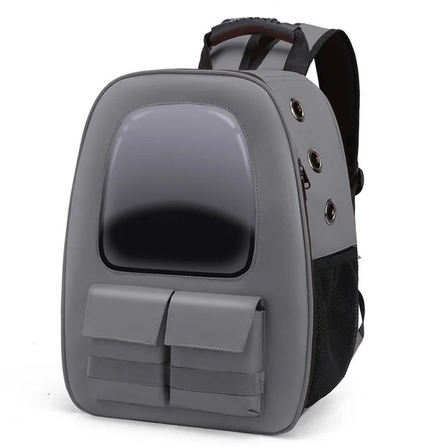 Рюкзак для перенесення домашніх тварин CosmoPet CP-36 з ілюмінатором 53x23x27см Grey (3_04854)