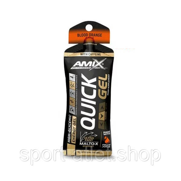 Передтренувальний комплекс Amix Nutrition Performance Quick Gel with Caffeine, 45 грам Апельсин